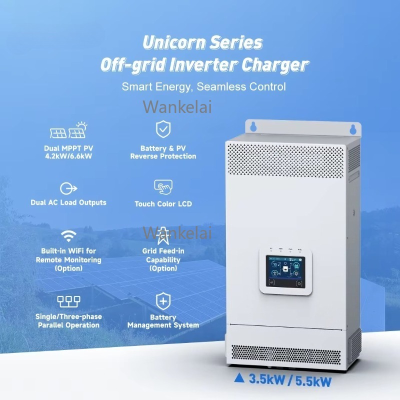 3.5KW 5.5KW 6KW 48v Hybrid Sol - Hybrid Solar Inverter 5.5Kw Mppt 48V recension och pris