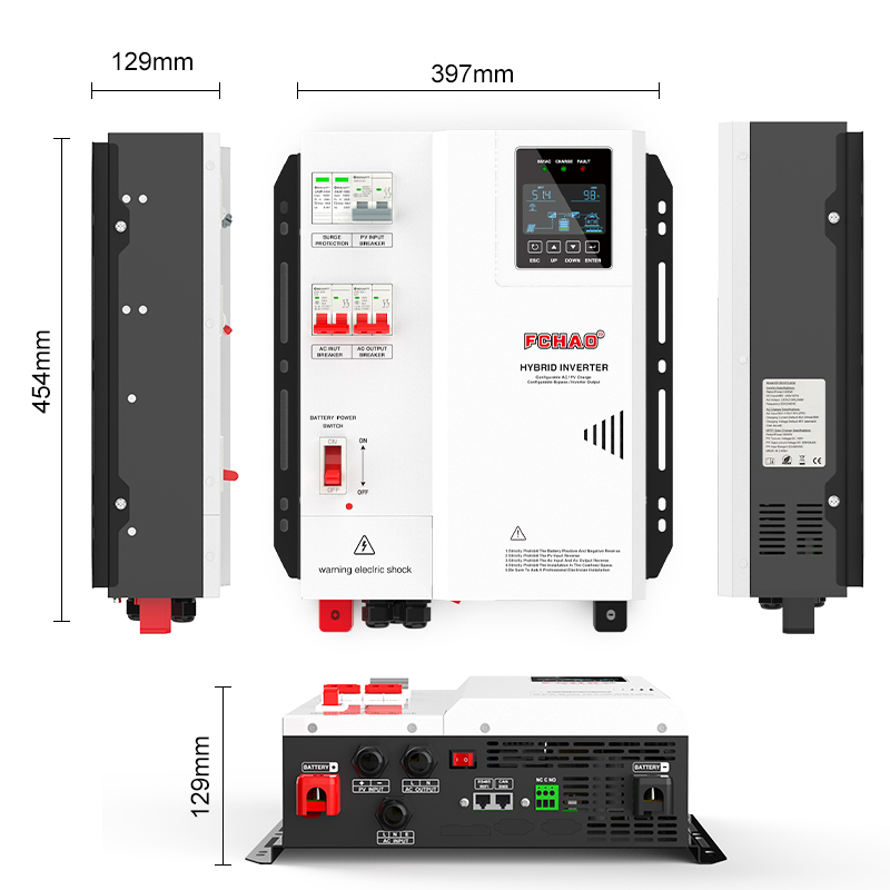Fchao Solar Hybrid Inverter 3K - Hybrid Solar Inverter 5.5Kw Mppt 48V recension och pris