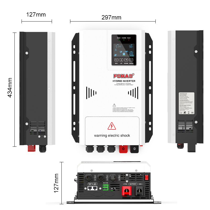 Fchao Solar Hybrid Inverter 3K - Hybrid Solar Inverter 5.5Kw Mppt 48V recension och pris