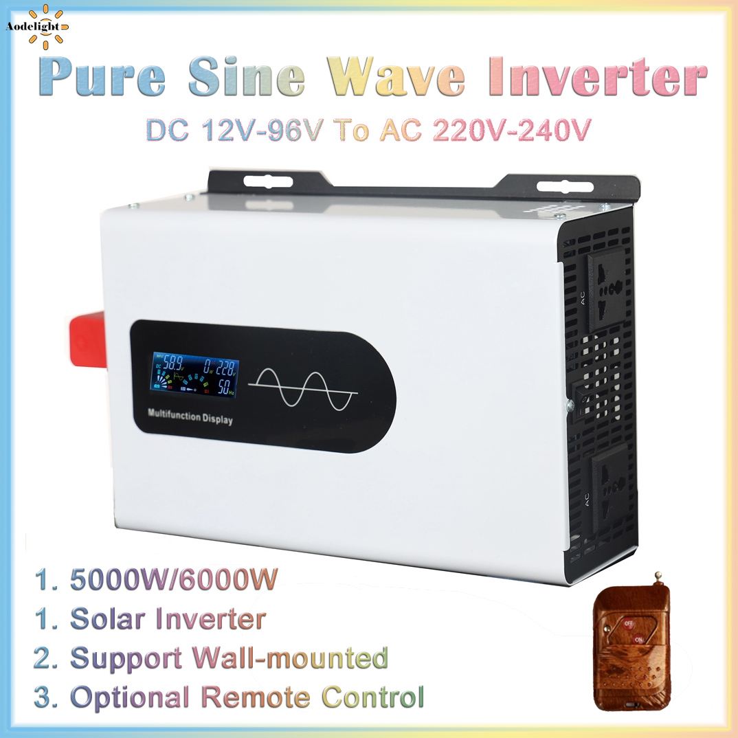 Pure Sine Wave Inverter 12v 22 - Off Grid Solar Inverter 48V 6000W recension och pris