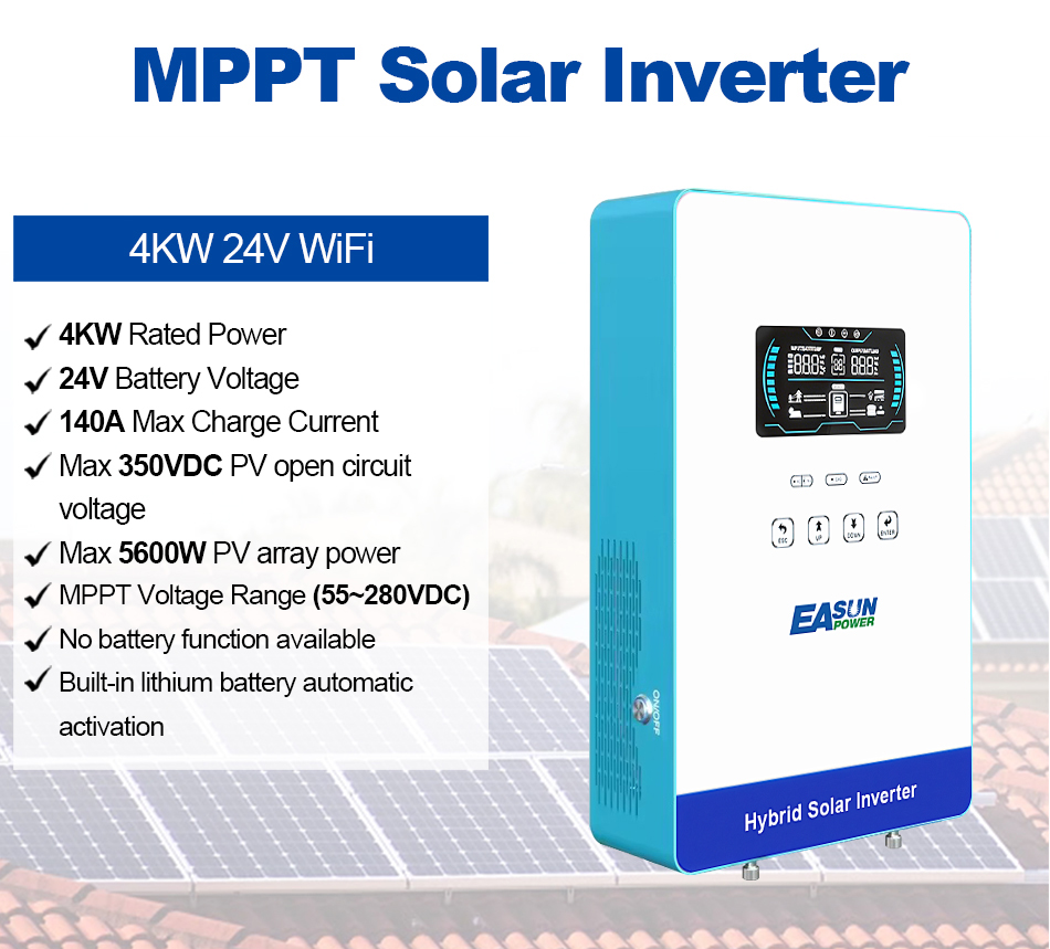 EASUN POWER 4000W Solar Invert - Grid Tie Inverter Limiter 2000W recension och pris