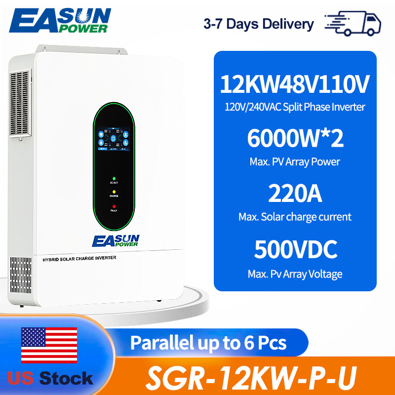 EASUN US 12KW 12000W Split Pha - Grid Tie Inverter Limiter 2000W recension och pris