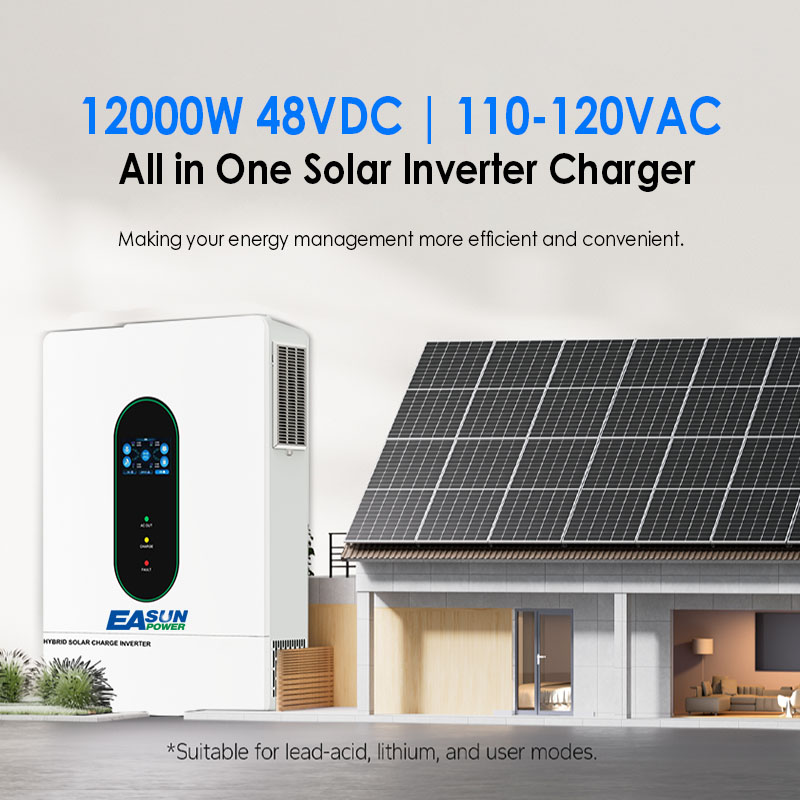EASUN US 12KW 12000W Split Pha - Grid Tie Inverter Limiter 2000W recension och pris