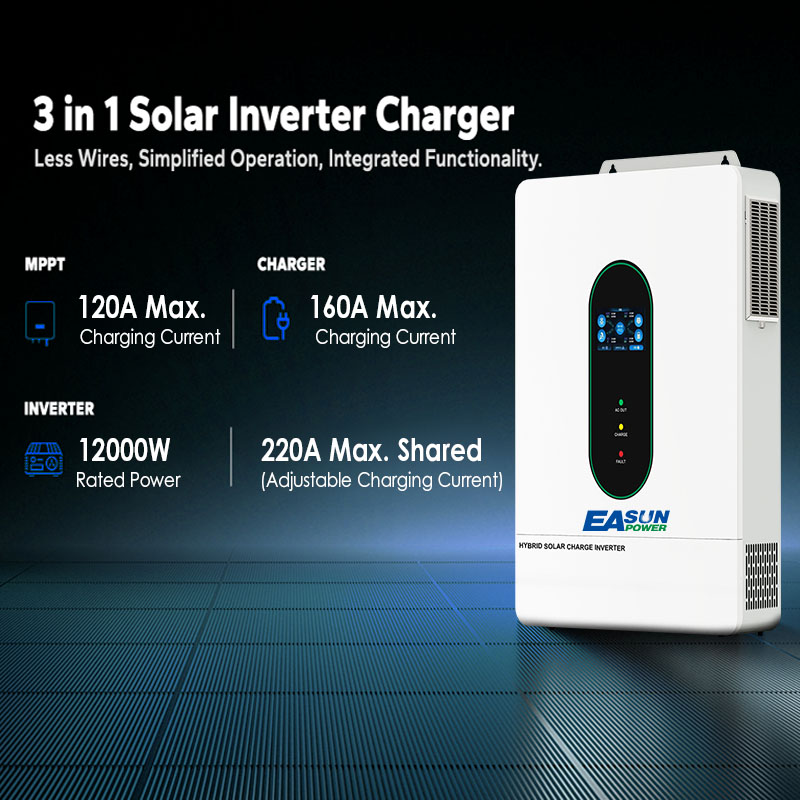 EASUN US 12KW 12000W Split Pha - Grid Tie Inverter Limiter 2000W recension och pris
