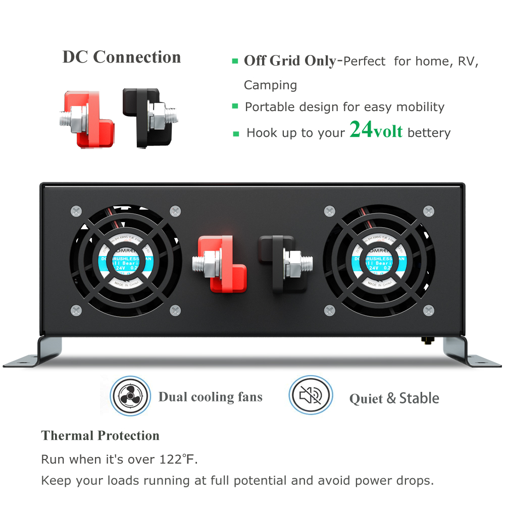 Reliable 5000W Wired Control P - Pure Sine Wave Inverter 5000W 48V 220V recension och pris