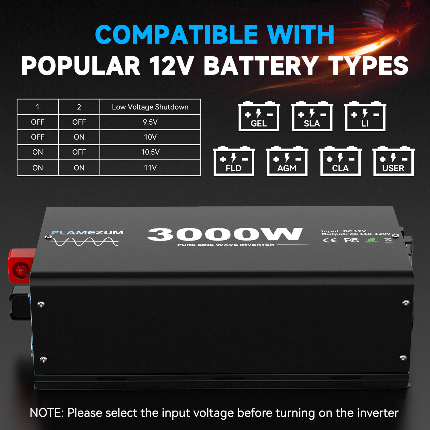 3000W Pure Sine Wave Power Inv - Inverter Pure Sine Wave 60Hz 120V 3000W recension och pris