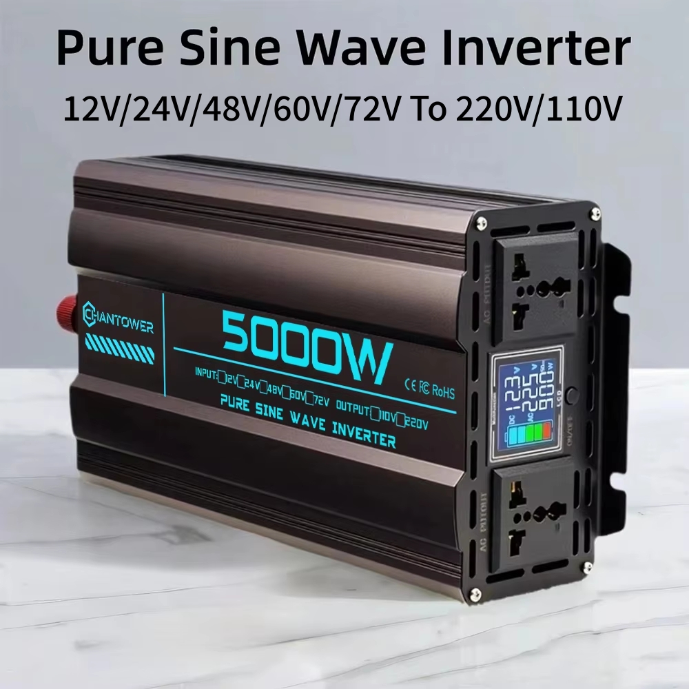 Pure Sine Wave Inverter DC 12V - Pure Sine Wave Inverter 5000W 48V 220V recension och pris