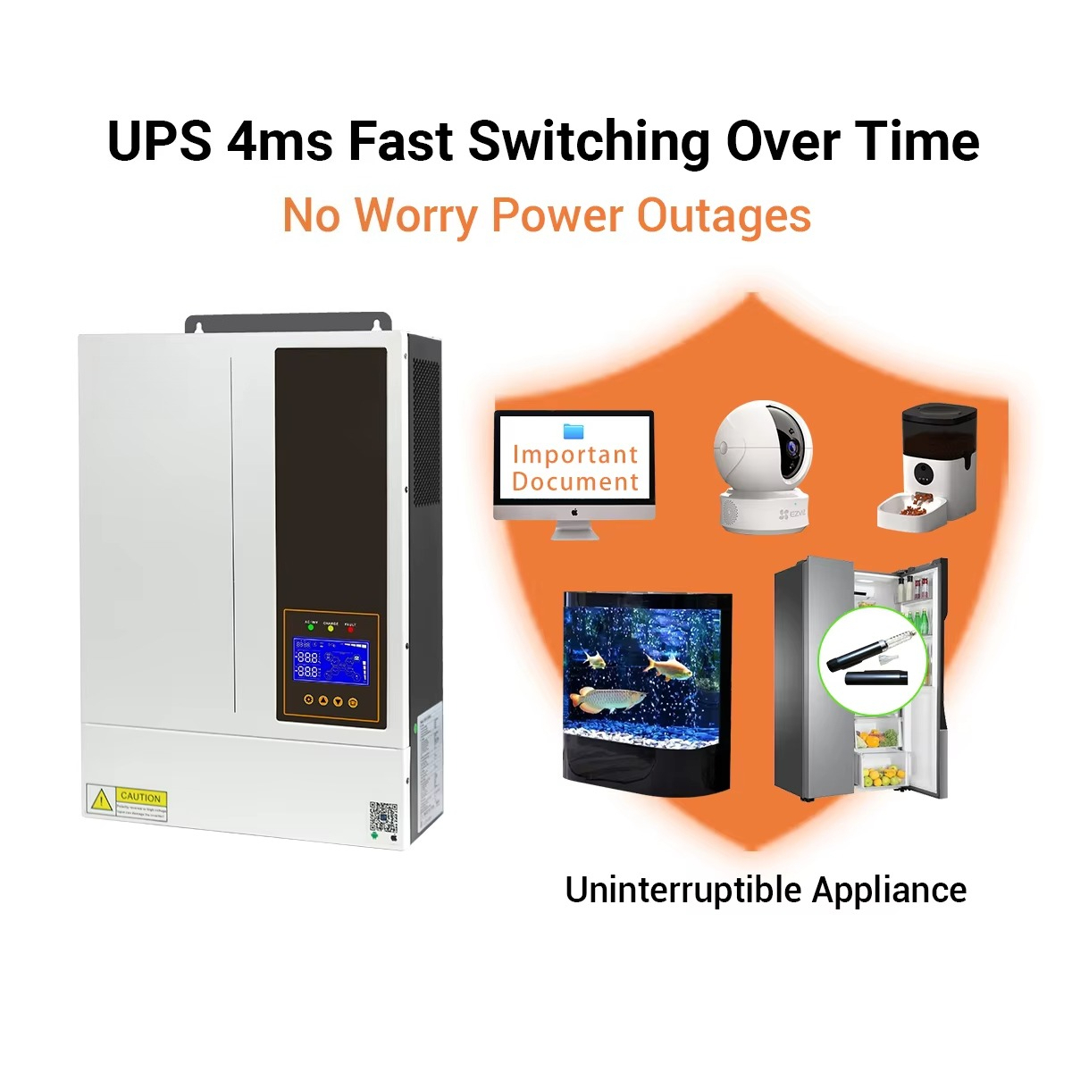 5.5KW 48V Hybrid On/ Off Grid  - Hybrid Solar Inverter 5.5Kw Mppt 48V recension och pris